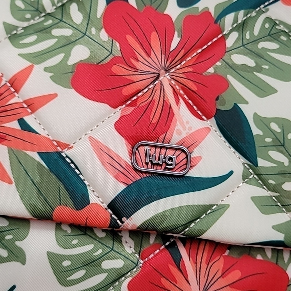 NWT LUG Fall Box Exclusive Plie Flap Crossbody Bag Lush Luau Luah - Picture 5 of 8